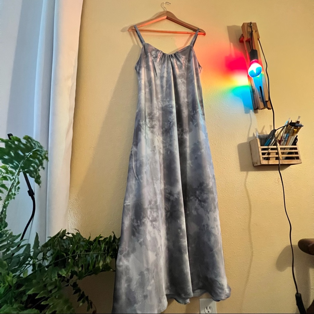 Calvin Klein Smokey / Cloudy Light Gray Dress Size 12 NEVER WORN